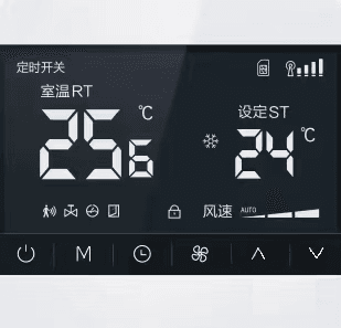 智能空调温控面板